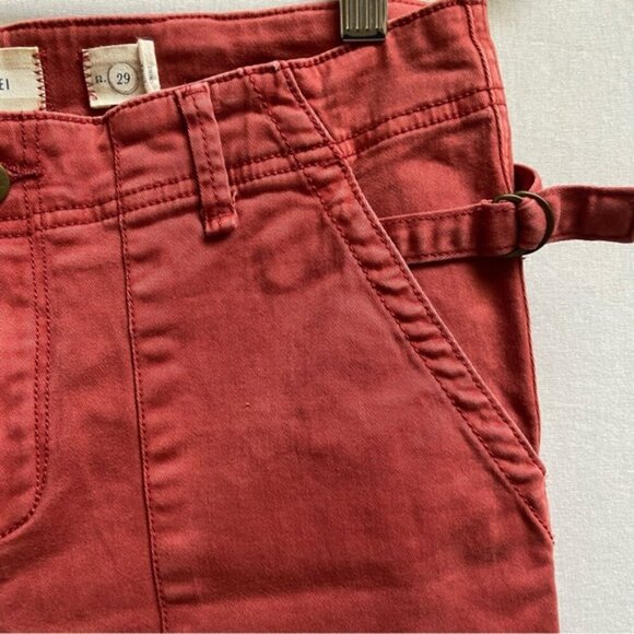 Anthropologie Hei Hei cargo slim mid rise pants Sz 29 - Picture 5 of 11